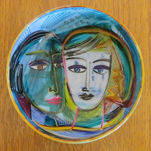 Original House Of Fraser Hand Painted Modernist Porcelain Bowl - Barefoot