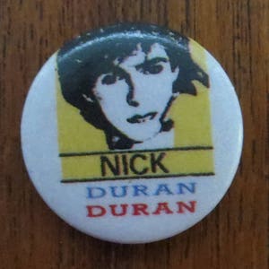 Original Early 1980&#39;s Duran Duran Pinback Button - Official