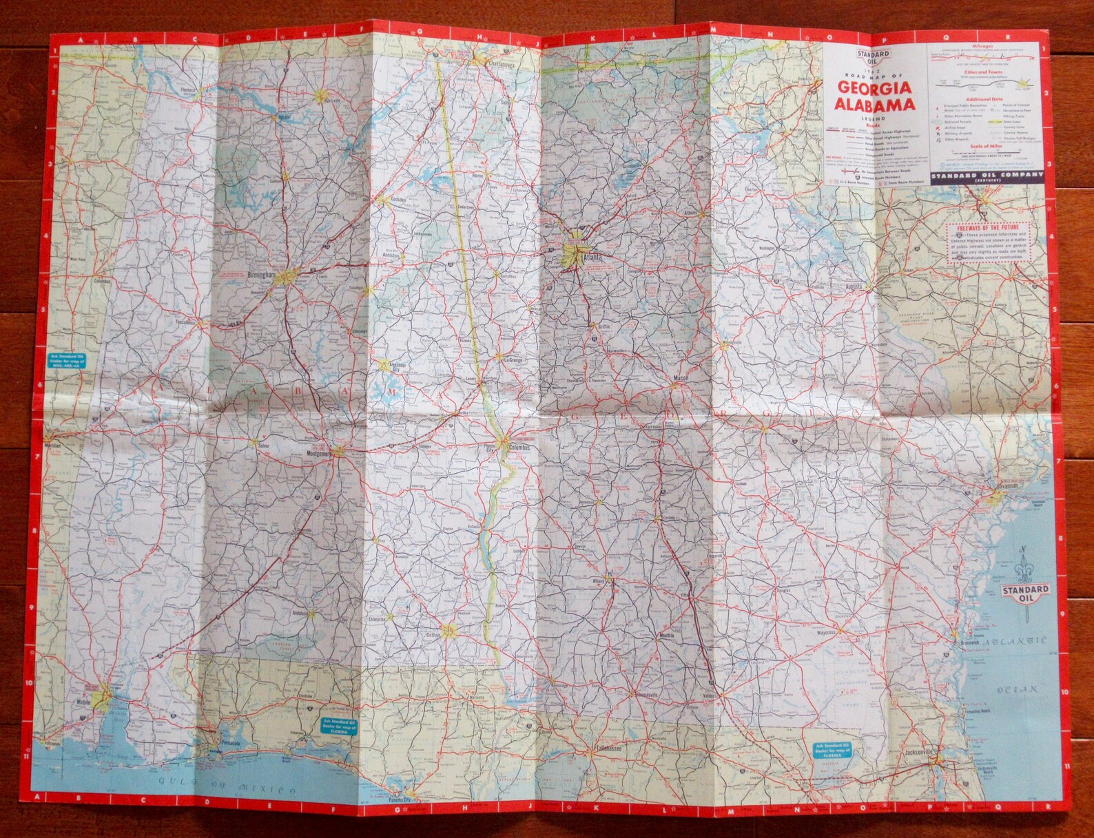 1962 Standard Oil Company and Alabama Advertising Road Etsy