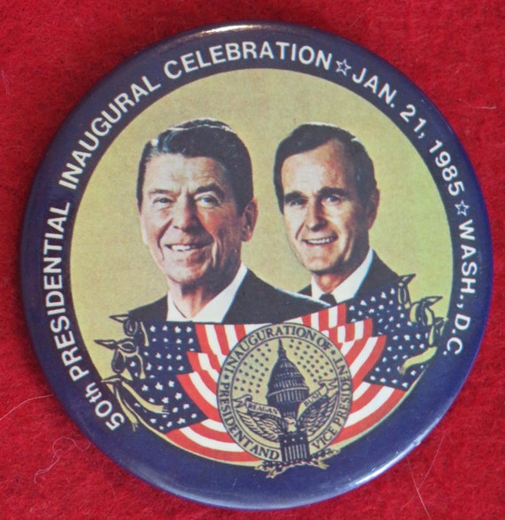 Vintage 1985 Reagan & Bush 50th Presidential Inau… - image 7