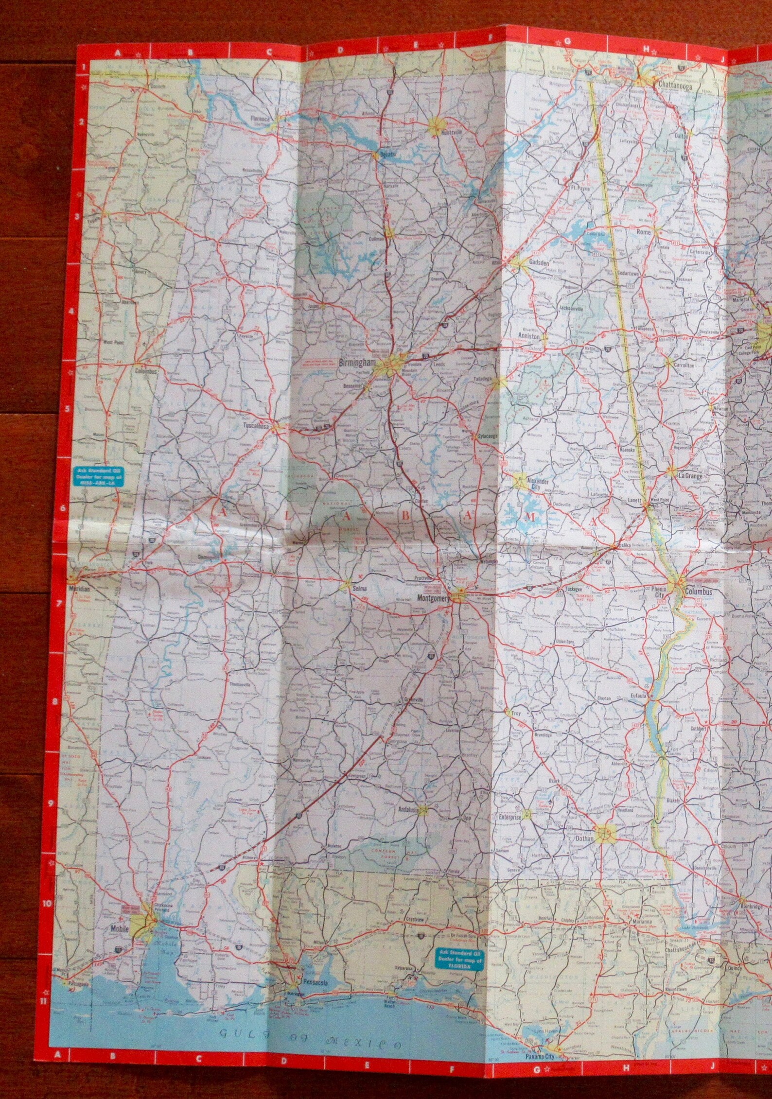 1962 Standard Oil Company and Alabama Advertising Road Etsy