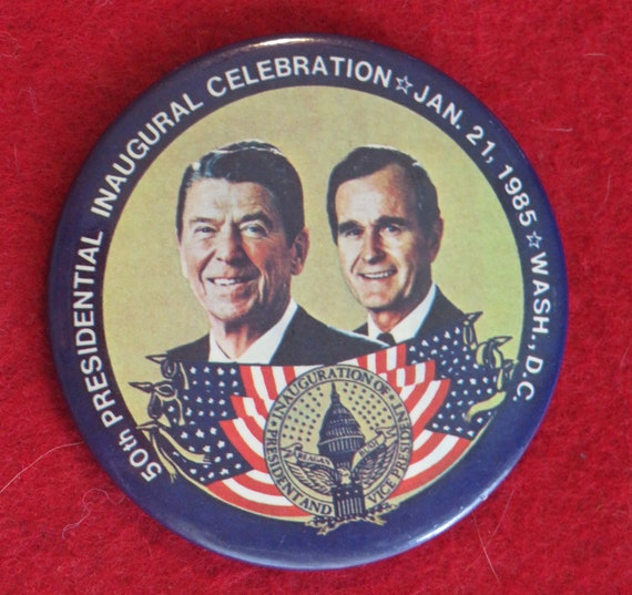 Vintage 1985 Reagan & Bush 50th Presidential Inau… - image 5