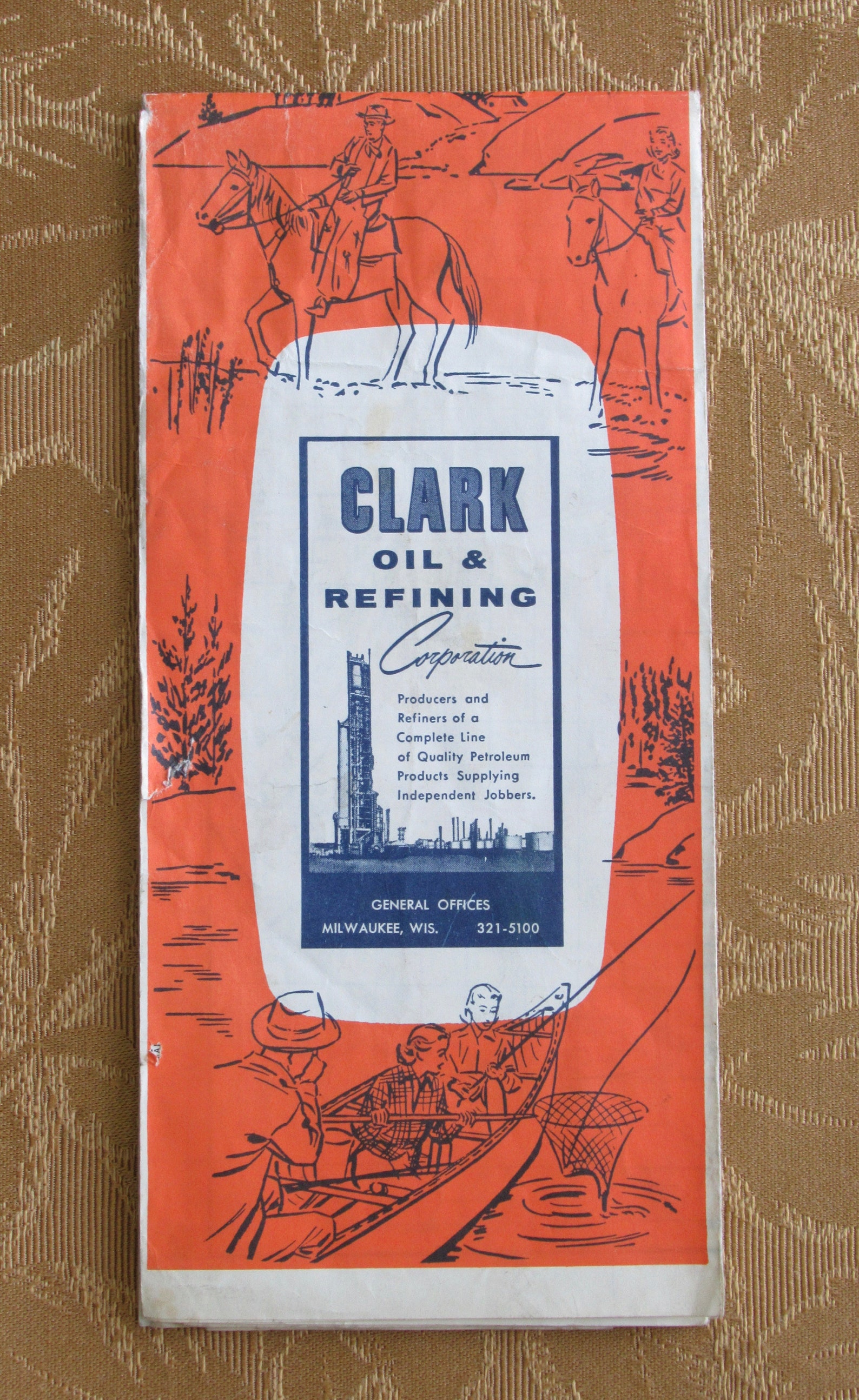 Vintage 1968 Clark Oil & Refining Co Chicago Advertising Road Etsy