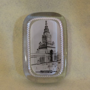 1915 Panama Pacific Universal Exposition San Francisco California Tower Of Jewels Souvenir Paperweight - A. C. Bosselman New York
