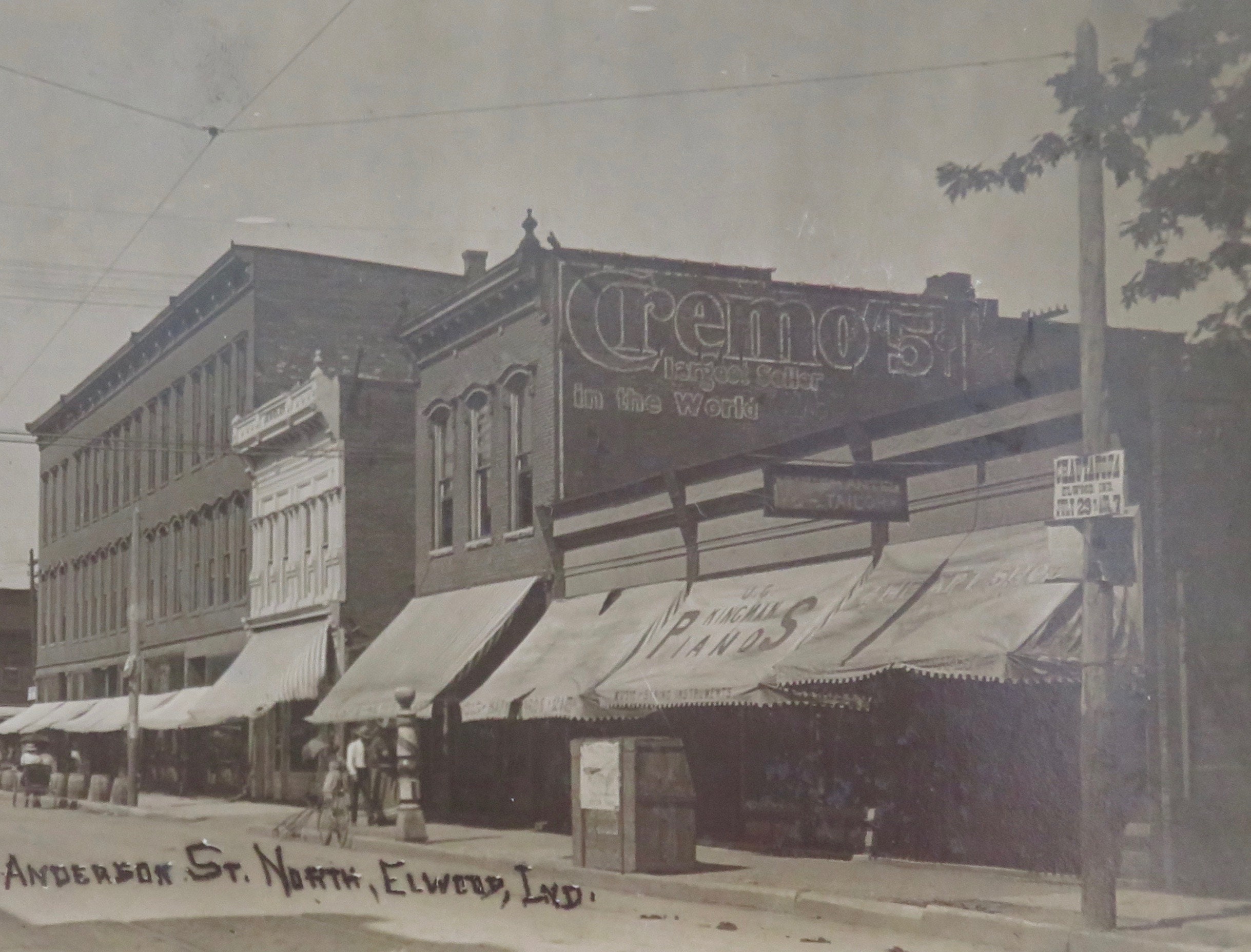 Original 1910's Elwood Indiana Anderson Street Looking Etsy
