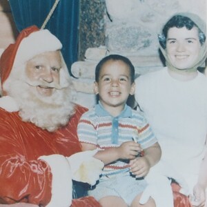 That&#39;s Not Santa - Vintage 1960&#39;s Department Store Santa Photo