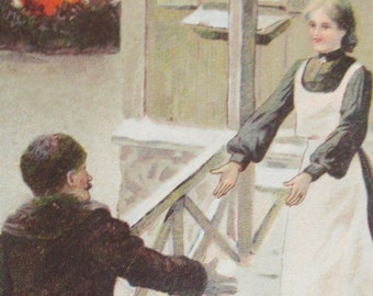 Original 1900's Jenny Nystrum Artist Signed Swedish Postcard
