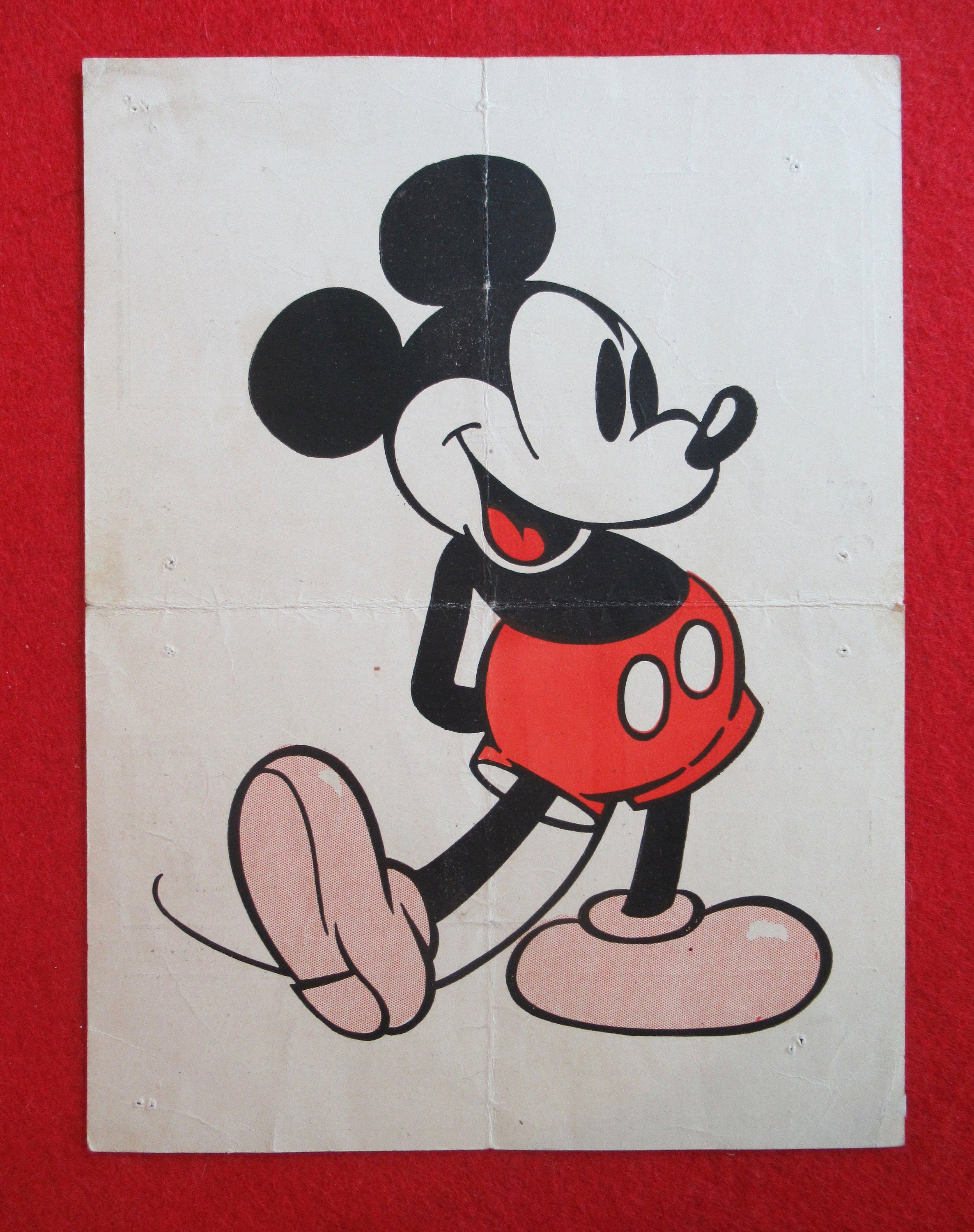 Original 1935 Mickey Mouse Birthday Flyer – Walt Disney, W.C.