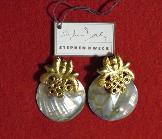 Original 1990's Stephen Dweck Gold Vermeil Orchid… - image 1