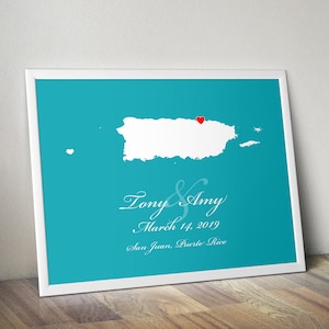 Personalisierte Landkarte von Portugal: Benutzerdefinierte Hochzeit, Verlobungsgeschenk, Hochzeitsgästebuch, Hochzeitsgeschenk, Papier Jubiläumsgeschenk