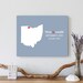 Personalized Ohio Map: Custom Ohio Wedding, Engagement Gift, Wedding ...