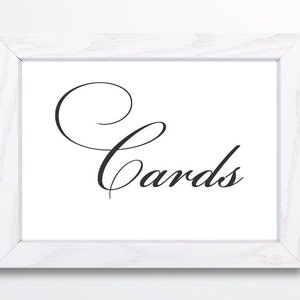 Calligraphy Wedding Signs Set 5x7 Signs Printable PDF INSTANT DOWNLOAD image 4