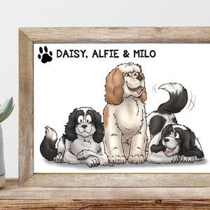 Personalized Pet Portrait, Awesome Birthday Gift For Boyfriend, Funny Cartoon Drawing Of Me And My Pet, Long Distance Surprise Ideas For Him