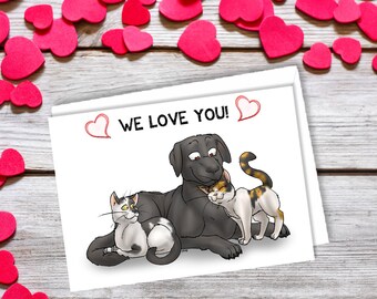 Customized Pet Portrait, Sentimental Birthday Gift For Husband