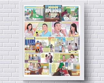 10th Anniversary Gift – Our Love Story Comic Book