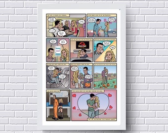 Long Distance Gift for Boyfriend – Our Love Story Comic Book