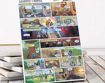 Silver Anniversary Comic – 25th Wedding Love Story Gift for Couples