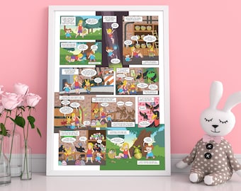 Custom Kids Easter Comic, Make Your Own Story, Personalized Storybook, Unique Childrens Birthday Ideas, Healthy Alternative Easter Presents