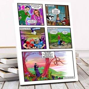 Benutzerdefinierte Beziehung Comic Geschichte, Kreative Save The Date Karten, Luxus Hochzeitsgeschenk für Freunde, Kreative Geeky Ideen, Ungewöhnliche Nerdy Geschenk