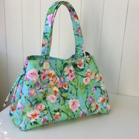 Items similar to Handbag, Floral, Bags and Purses, Shoulder Bag