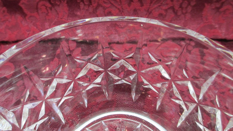 Vintage Waterford Crystal Giftware Criss-Cross Vertical Cut Crystal Glass Creamer and Sugar