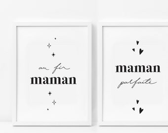 Poster (Mother) nightlight - Au fir (mum) Happy Mother's Day - Mother's Day, Father's Day, Mother's Day, Father's Day