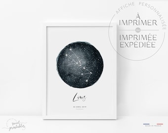 Constellation / Zodiac sign poster - to personalize
