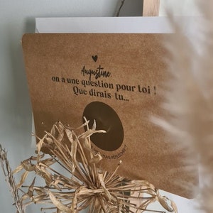 Carte à gratter marraine et parrain | Demande marraine & demande parrain | Veux-tu être ma marraine ? | Veux-tu être mon parrain ?