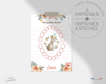 Carte Dents Etsy