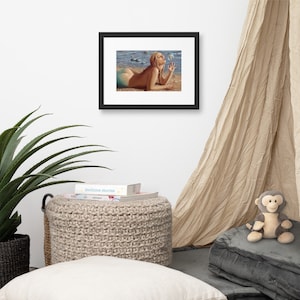 The Mermaids Friend. Framed Print. From an original painting by John Silver BA