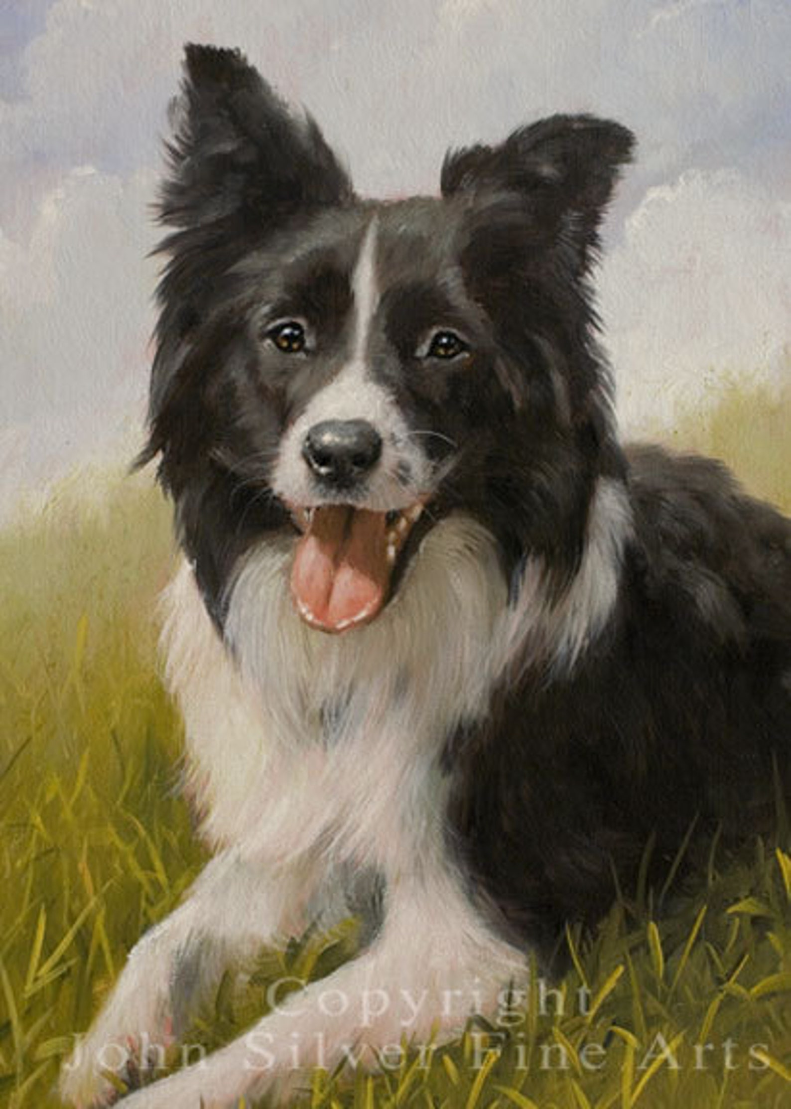 Aceo Dog Print, Border Collie. From an Original Painting by Award ...