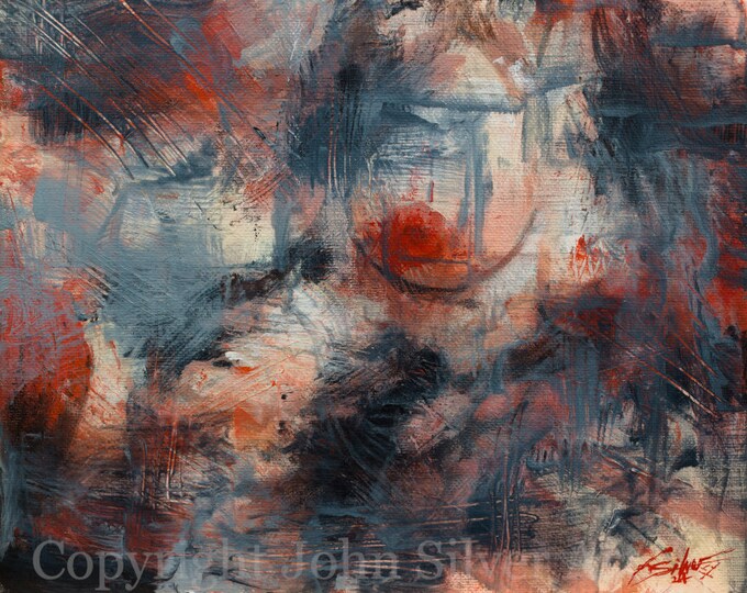 Original Abstract Painting Mature Erotic Nude Female Art Sensual 
