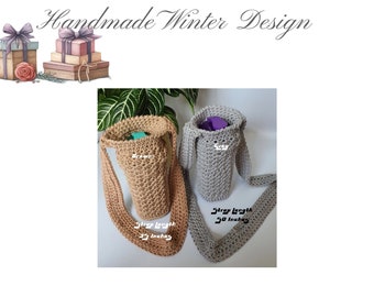 Water Bottle Carry Holder - Crochet Bottle Holder