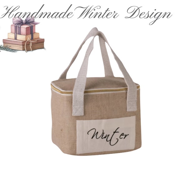 Jute Cooler Bag - Personalised Picnic Bag - Lunch Bag