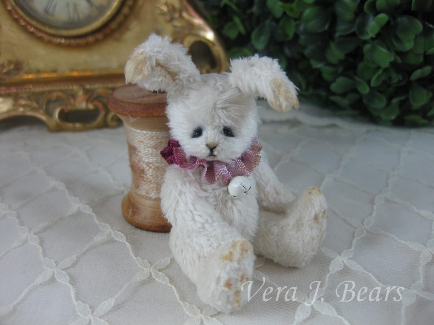 Miniature Artist Bunny Rabbit for Bear or Doll Blythe Handmade | Etsy