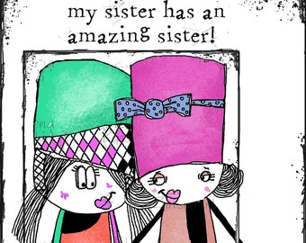 Sisters digi stamp set (9 stamps)