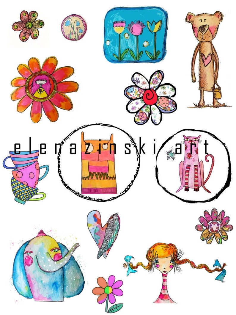 images to print for card making mixed mediaNEW Card Kit paper crafting collage art