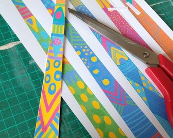 Printable Paper bead strips