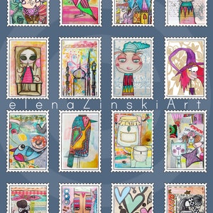 117 sellos postales falsos y extravagantes