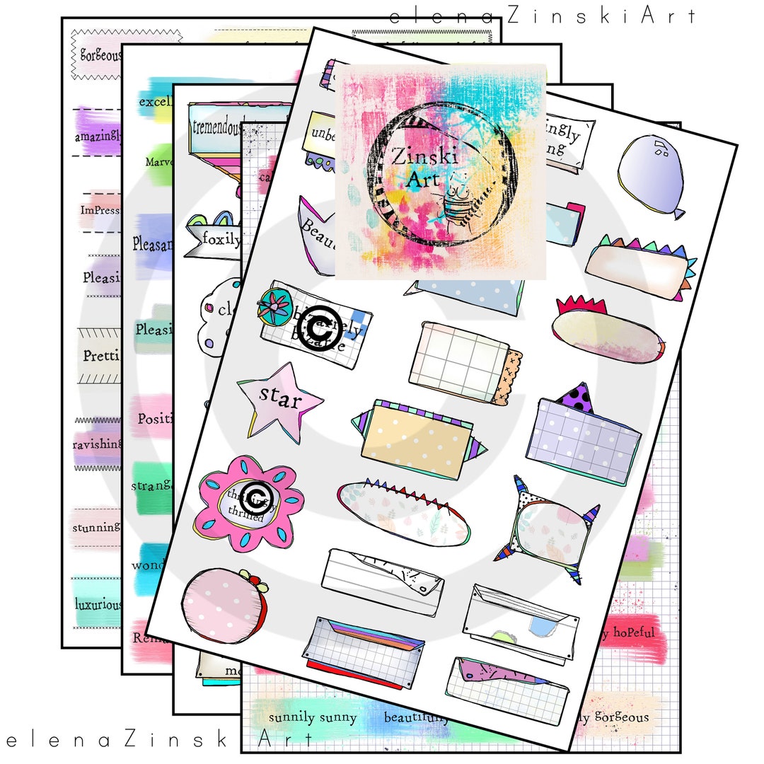 One Hundred Prompt Phrases/sentiments & Speech Boxes - Etsy