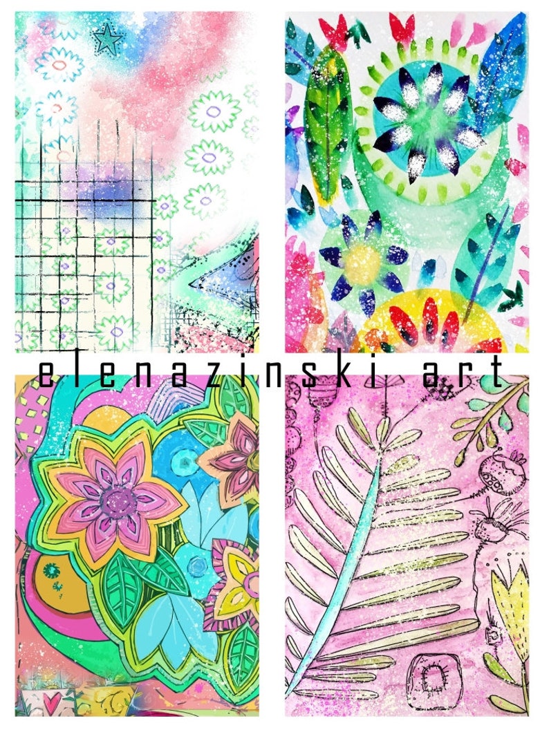 images to print for card making mixed mediaNEW Card Kit paper crafting collage art