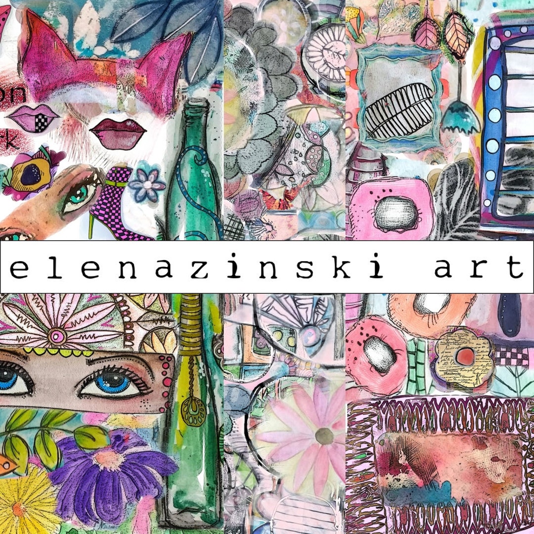 Images to Print for Card Making Collage Art Paper Crafting - Etsy