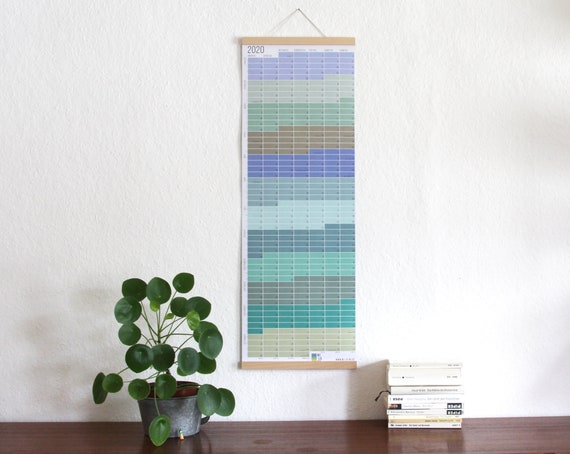 Wandkalender 2020 Jahresplaner Posterkalender 2020 Pastell Etsy