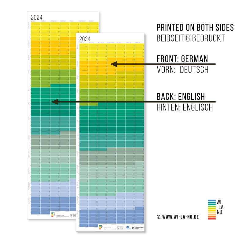 2024 Calendar Polar Wallplanner Planner 2024 Limited Edition English German FRAME NOT INCLUDED image 2
