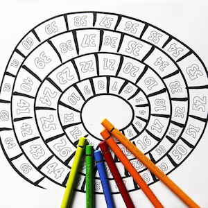 Countdown Craft Sheet Download Do It Yourself Coloring Page - Etsy