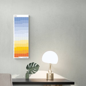 2024 wall calendar minimalist wall planner Blue Hour Poster Limited Edition English German FRAME NOT INCLUDED image 4