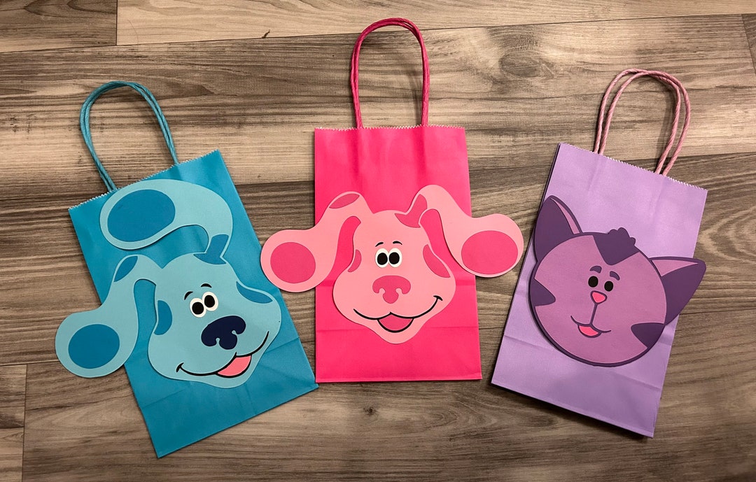 blues-clues-inspired-party-favor-bags-set-of-6-etsy
