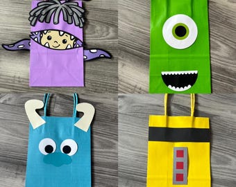 Monster Party Favor Bags (set of 6)