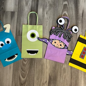 Monster Party Favor Bags (set of 6)