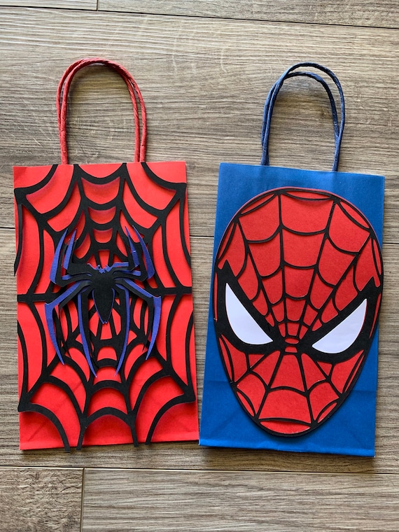 Spider-Man inspired favor bags